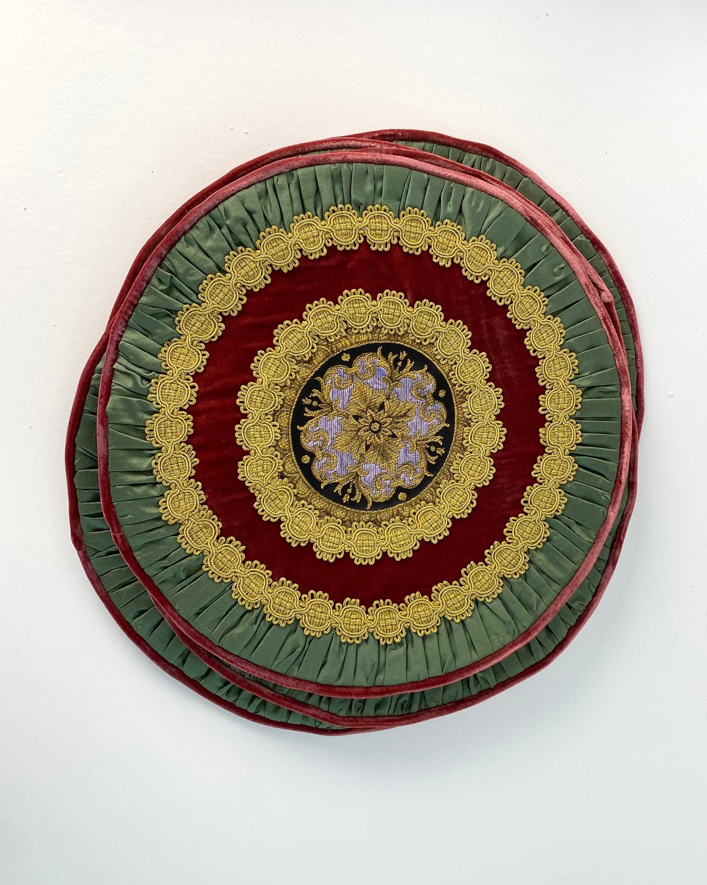 Servetėlių rinkinys Burgundy Crown