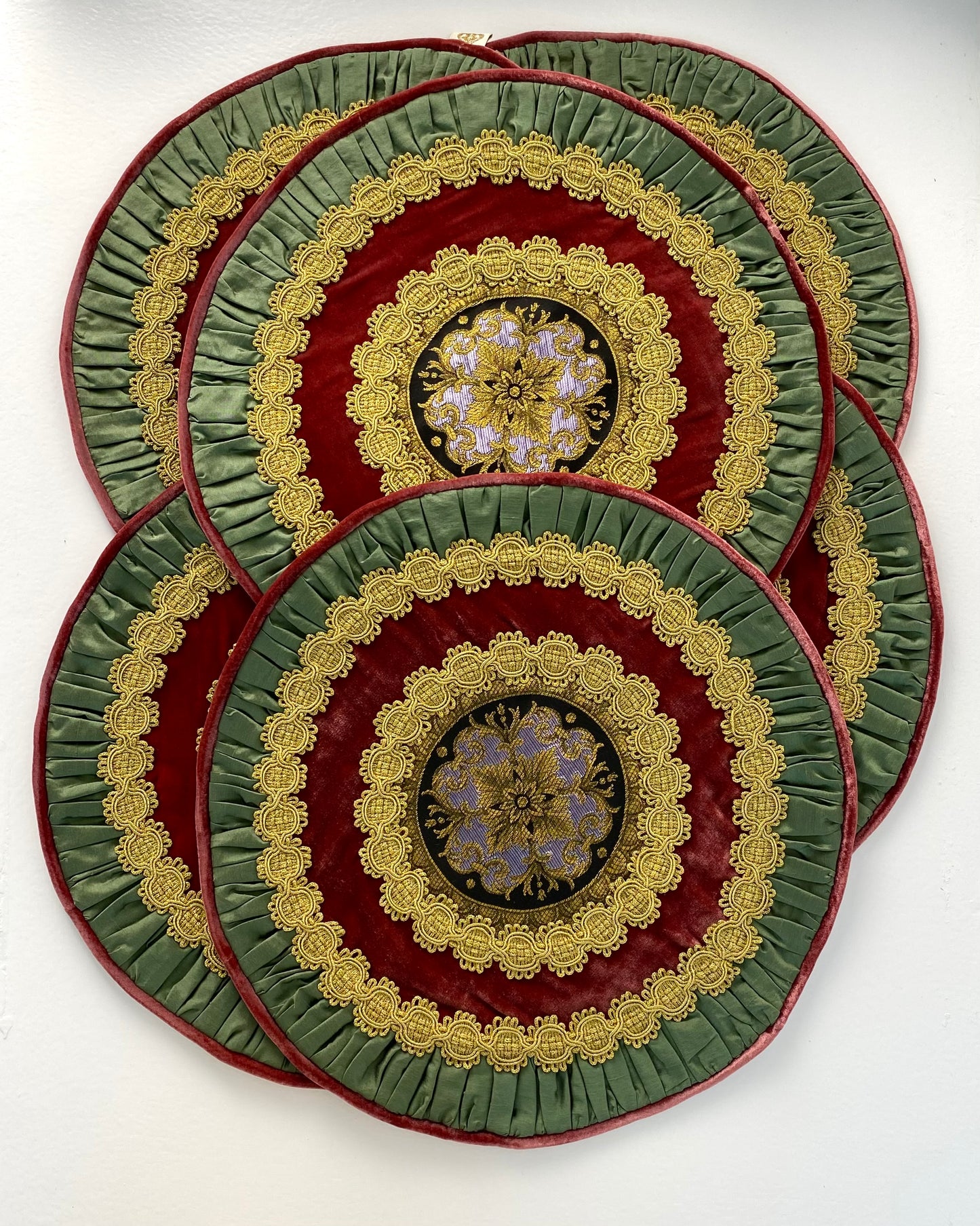 Servetėlių rinkinys Burgundy Crown